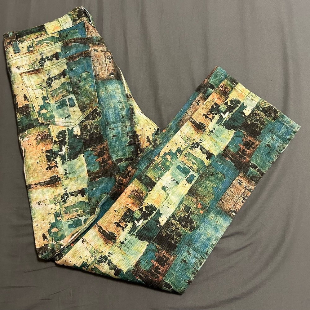 Unbranded Stylish Multicolor Abstract Men's Pants 32x29